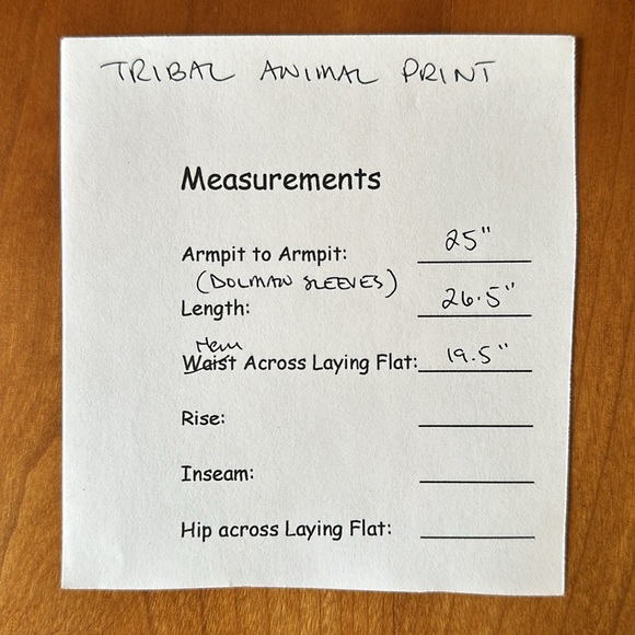 NWT Tribal Jeans Animal Print Sheer Top in Size Medium - Picture 6 of 6